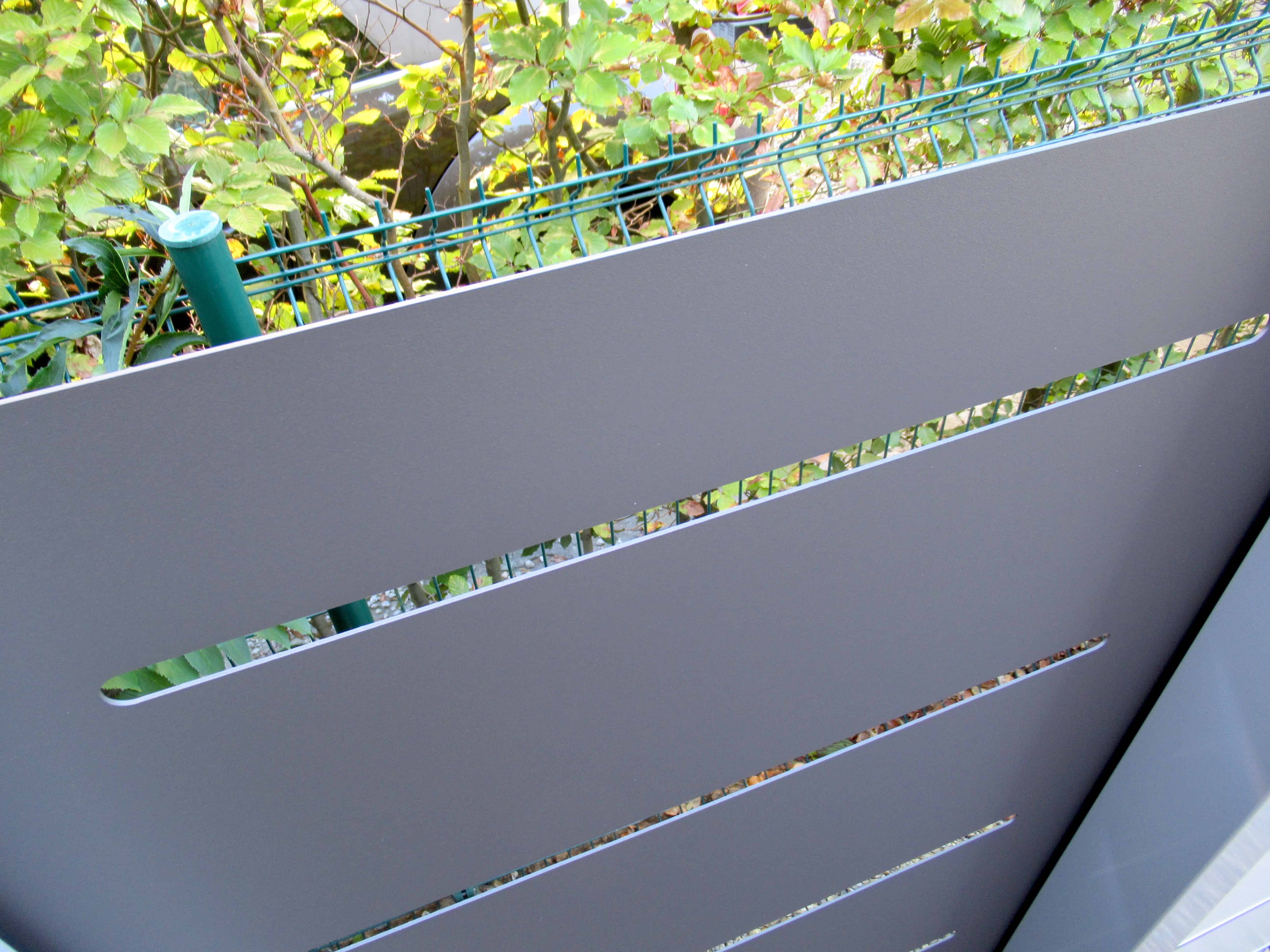 Hoogwaardig gepoederlakt wandpaneel uit aluminium met stijlvol design